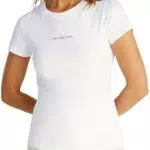 Calvin Klein T-shirt Donna Slim Fit Maniche Corte Gradient Monologo