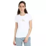 Calvin Klein T-Shirt Donna Maniche Corte Gradient Tee Slim Fit