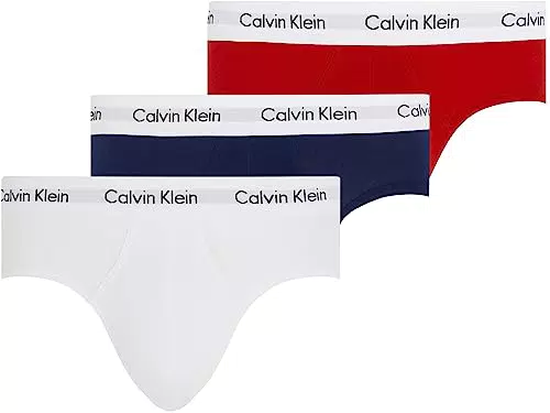 Calvin Klein Slip Hipster Uomo Confezione da 3 Cotone Elasticizzato