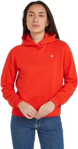 Calvin Klein Jeans Felpa Donna con Cappuccio - Comfort e Stile Casual