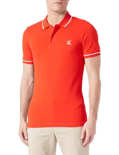 Calvin Klein Tipping Slim Polo J30J315603, Polo a maniche corte Uomo