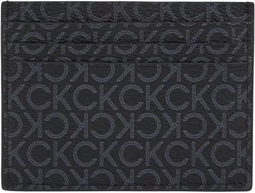 Calvin Klein Porta Carte Classic Mono Cardholder con Stampa del Logo