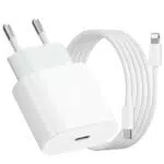 Apple Caricatore USB-C 20W con Cavo da 1M per iPhone 14/13/12/11/X/8/7