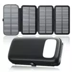 FEELLE Caricatore Solare Power Bank 27000mAh con 3 Uscite USB e Ricarica Rapida