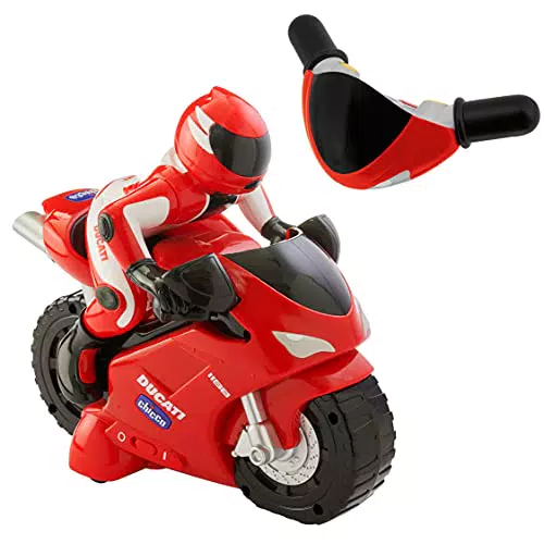 Chicco Ducati 1198 RC Moto Telecomandata con Radiocomando Intuitivo per Bambini