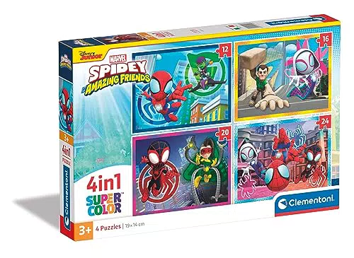 Clementoni Supercolor Puzzle Marvel Spidey - Puzzle per Bambini 3 Anni
