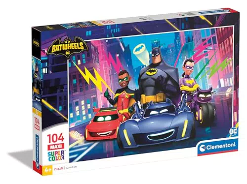 Clementoni Puzzle Batwheels Supercolor per Bambini da 4 Anni