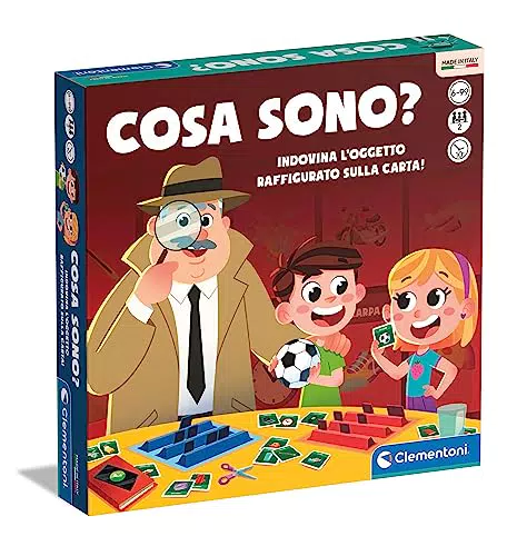 Clementoni Gioco da Tavolo "Cosa Sono?" per Bambini e Adulti - Made in Italy