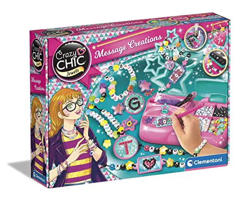 Clementoni Crazy Chic - Kit Creativo per Braccialetti e Collane Personalizzati