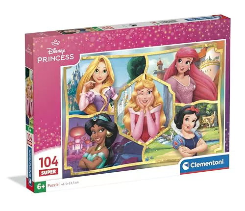 Clementoni Puzzle Disney Princess per Bambini 6+ Anni, Idea Regalo, 25056