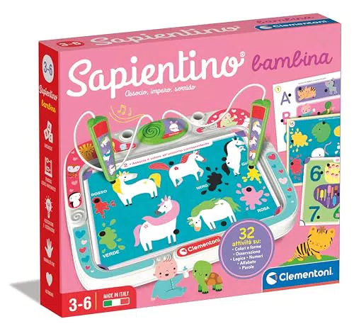 Clementoni Sapientino - Gioco Educativo per Bambini 3-6 Anni, Mod. 16473