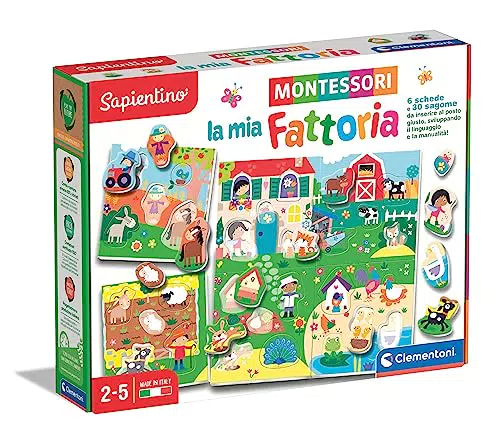 Clementoni Sapientino - Gioco Educativo Montessori per Animali della Fattoria