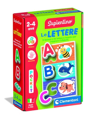 Clementoni Sapientino - Gioco Educativo Lettere per Bambini 2-4 Anni, Made in Italy