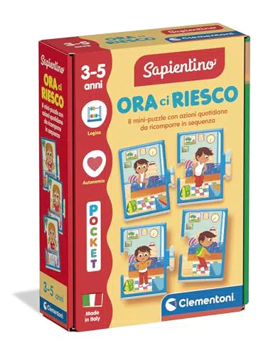 Clementoni Sapientino - Gioco Educativo Ora Ci Riesco per Bambini 2-4 Anni