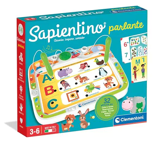 Clementoni Sapientino Parlante - Gioco Educativo per Bambini 3-6 Anni