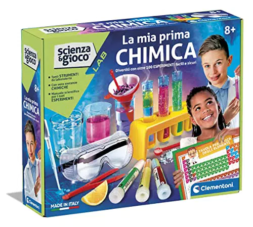 Clementoni Lab - La Mia Prima Chimica, Laboratorio per Bambini 8+ Anni