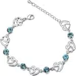Cosie Lily Bracciale Donna in Argento 925 con Cuore - Regalo per Mamma e Anniversario