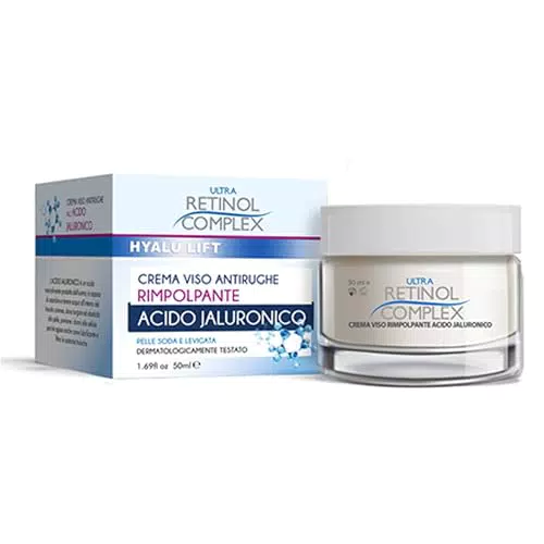Crema Viso Rimpolpante All'Acido Ialuronico e Retinol Complex