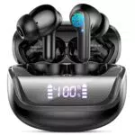 Cuffie Bluetooth 5.4 con cancellazione rumore ENC e LED display - Impermeabili IP7