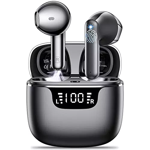 Cuffie Bluetooth 5.4 con 4 Microfoni ENC, Cancellazione Rumore e Touch Control