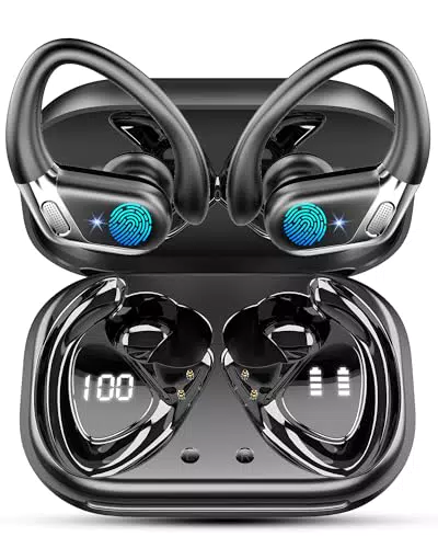 Cuffie Bluetooth Sport, Auricolari Bluetooth 5.4 HiFi Stereo