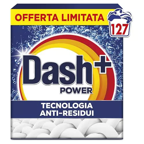 Dash Detersivo in Polvere - Tecnologia Anti Residui per Macchie Difficili
