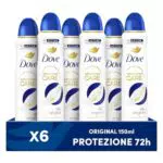 Dove Deodorante Spray Advanced Care, Formula Idratante e Senza Alcol, 72 Ore