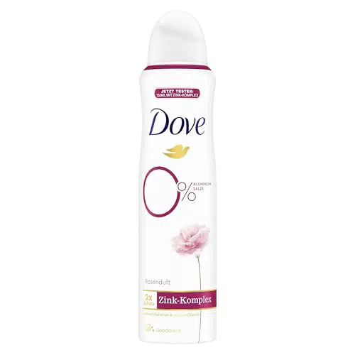 Dove Deodorante Spray Profumo di Rosa con Complesso di Zinco Nutriente 0% Alluminio