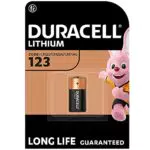 Duracell CR123A Batteria al litio 3V per telecamere e rilevatori di fumo
