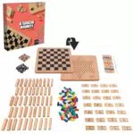 Editrice Giochi - Set di Giochi da Tavolo Classici in Legno per Bambini dai 6 anni