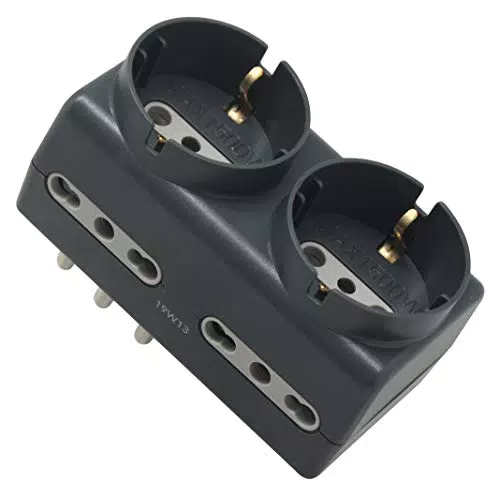 Electraline 71067 Adattatore Multipresa Schuko e Bivalenti 10/16A