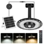 ENCOFT Lampada Solare con Sensore di Movimento e Telecomando IP65 Impermeabile