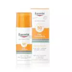 Eucerin Oil Control Gel-Crema Solare Viso SPF 50+ per Pelle Grassa e Acneica