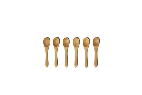 Excelsa Set Cucchiaini da Caffè in Bambù, 9 cm - Eco Living