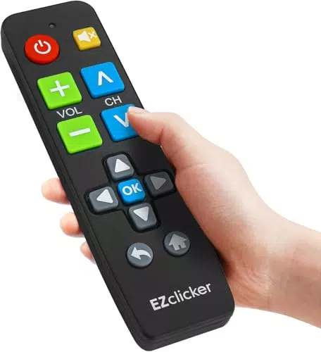 EZclicker Telecomando Universale TV per Anziani, Facile da Usare