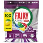 Fairy Miracle Platinum Plus Detersivo per Lavastoviglie, Giga Pack 30 Minuti