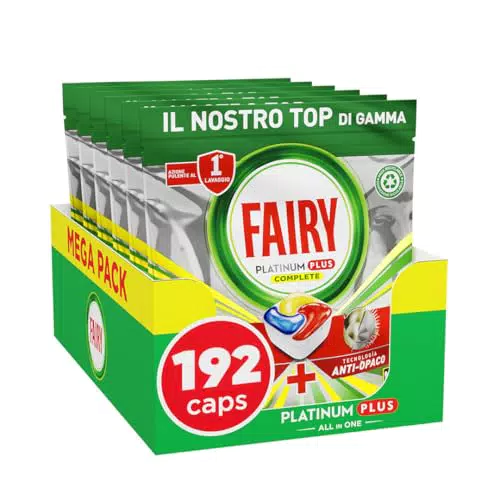 Fairy Platinum Plus Detersivo per Lavastoviglie con Tecnologia Anti-Opaco