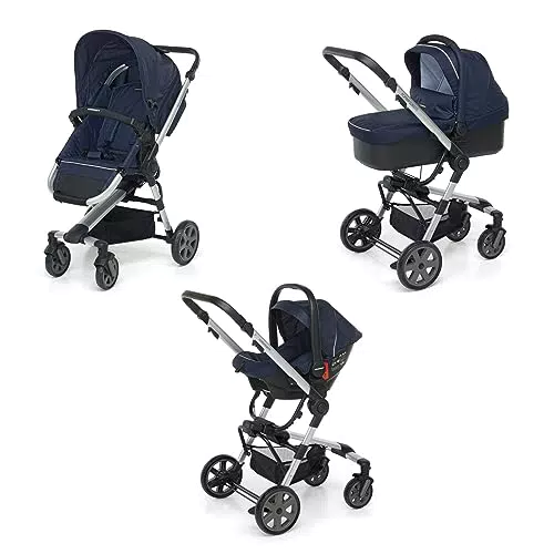 Foppapedretti Trio Supertres I-Size, Sistema Modulare per Bambini con Navicella e Seggiolino