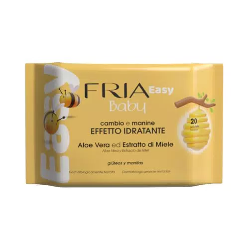 Fria Easy Baby Salviette per Cambio Pannolino con Aloe Vera e Miele