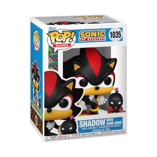 Funko Pop! Sonic - Shadow The Hedgehog con DChao - Figura da Collezione