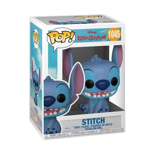Funko Pop! Smiling Seated Stitch - Figura da Collezione Disney Lilo & Stitch