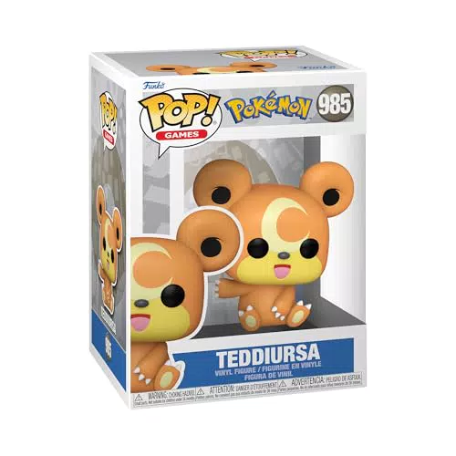 Funko POP! Teddiursa - Figura in Vinile da Collezione per Fan dei Pokémon