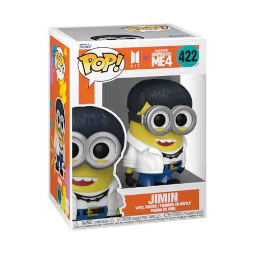 Funko Pop! Rocks - Figura da Collezione Jimin - BTS e Minions - Regalo Ideale