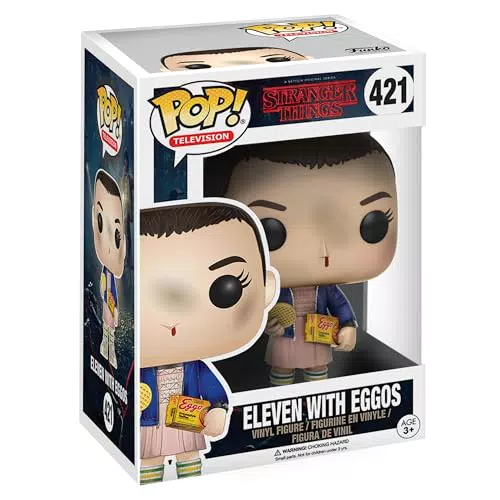 Funko Pop! Stranger Things - Figura in Vinile di Undici con Eggos - Merchandising Ufficiale