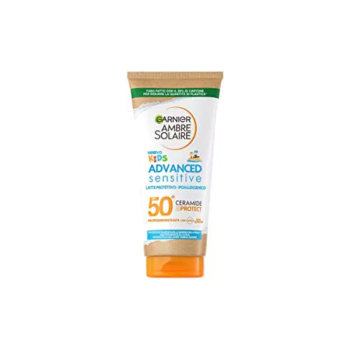 Garnier Ambre Solaire Latte Protettivo SPF50+ Advanced Sensitive Kids