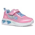 Geox J Assister Girl B, Scarpe da Ginnastica, Pink/Lt Sky