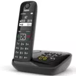 Gigaset AS690A - Telefono Portatile con Segreteria e Display Illuminato