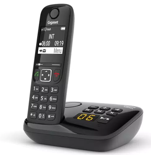 Gigaset AS690A - Telefono Portatile con Segreteria e Display Illuminato