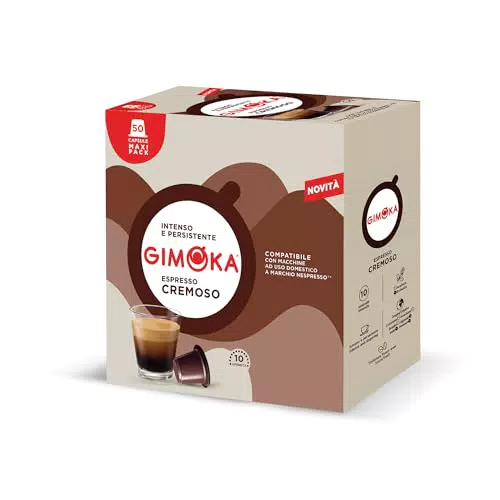 Gimoka Espresso Cremoso Intensità 10/13 - Capsule Compatibili Nespresso