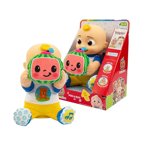 Giochi Preziosi Cocomelon Peek a Boo JJ - Peluche Interattivo con Suoni e Movimento